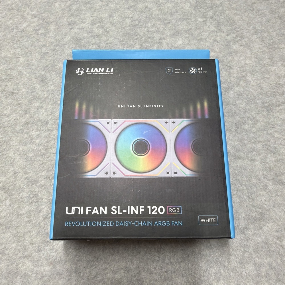 Lian Li UNI FAN SL Infinity 120mm Reverse Blade ARGB Black Single UF-RSLIN120-1B